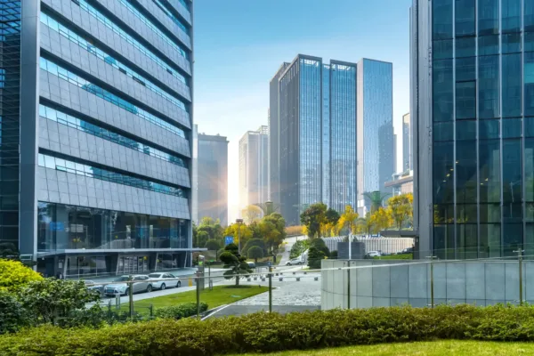 City commercial buildings